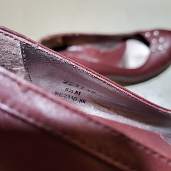 Blondo Burgundy Leather Shoes Size 5 1/2 - Picture 8 of 8